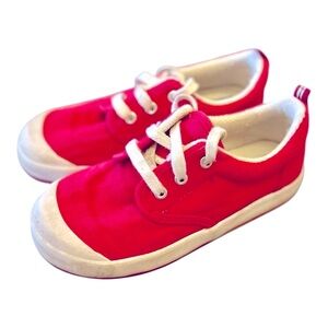 Keds Red Canvas Casual Sneaker Christmas shoes Girls Size 10 W
